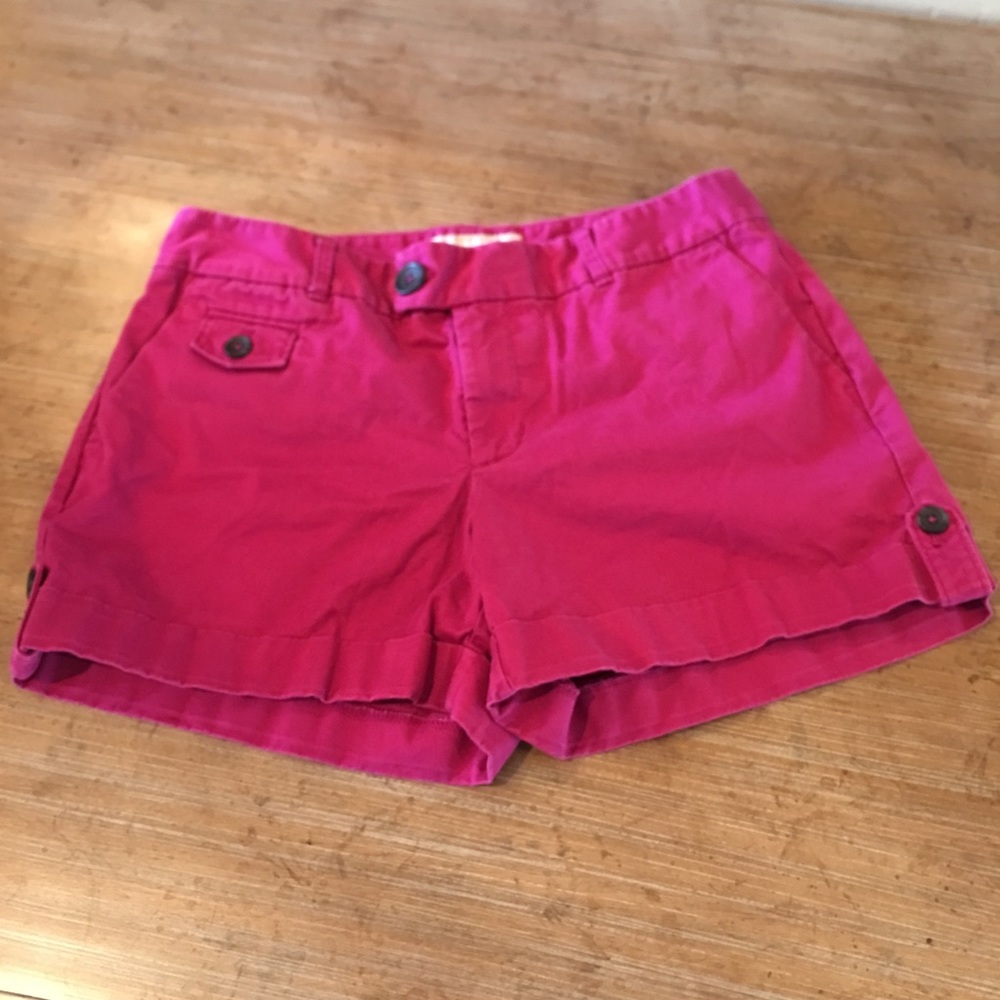 BANANA REPUBLIC Womens Pink Martin Fit Shorts Sz 2
